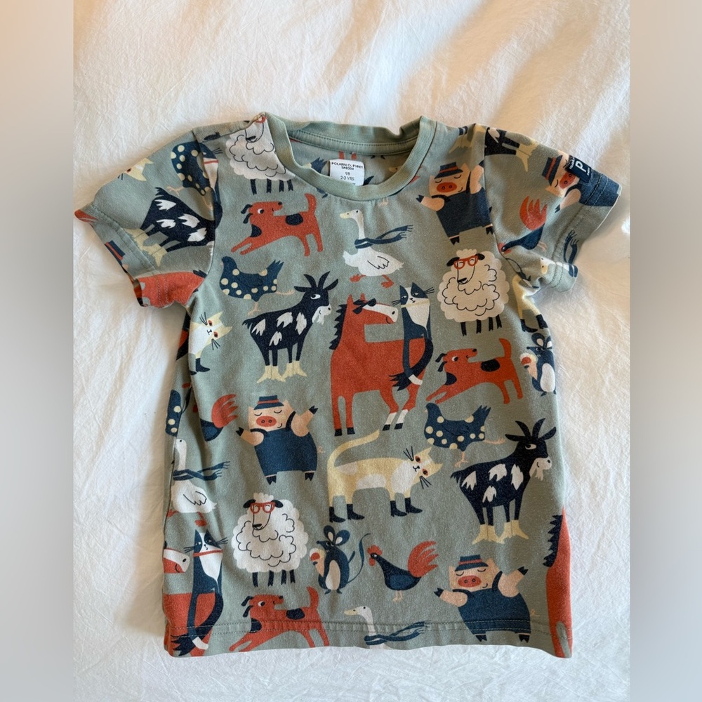 Polarn O Pyret Sweden graphic tee 2-3yrs